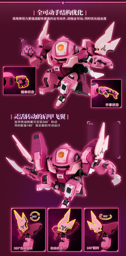 Yi Li Chuang Wan Fruty ROBO Peach Surfer Model Kit Assembly