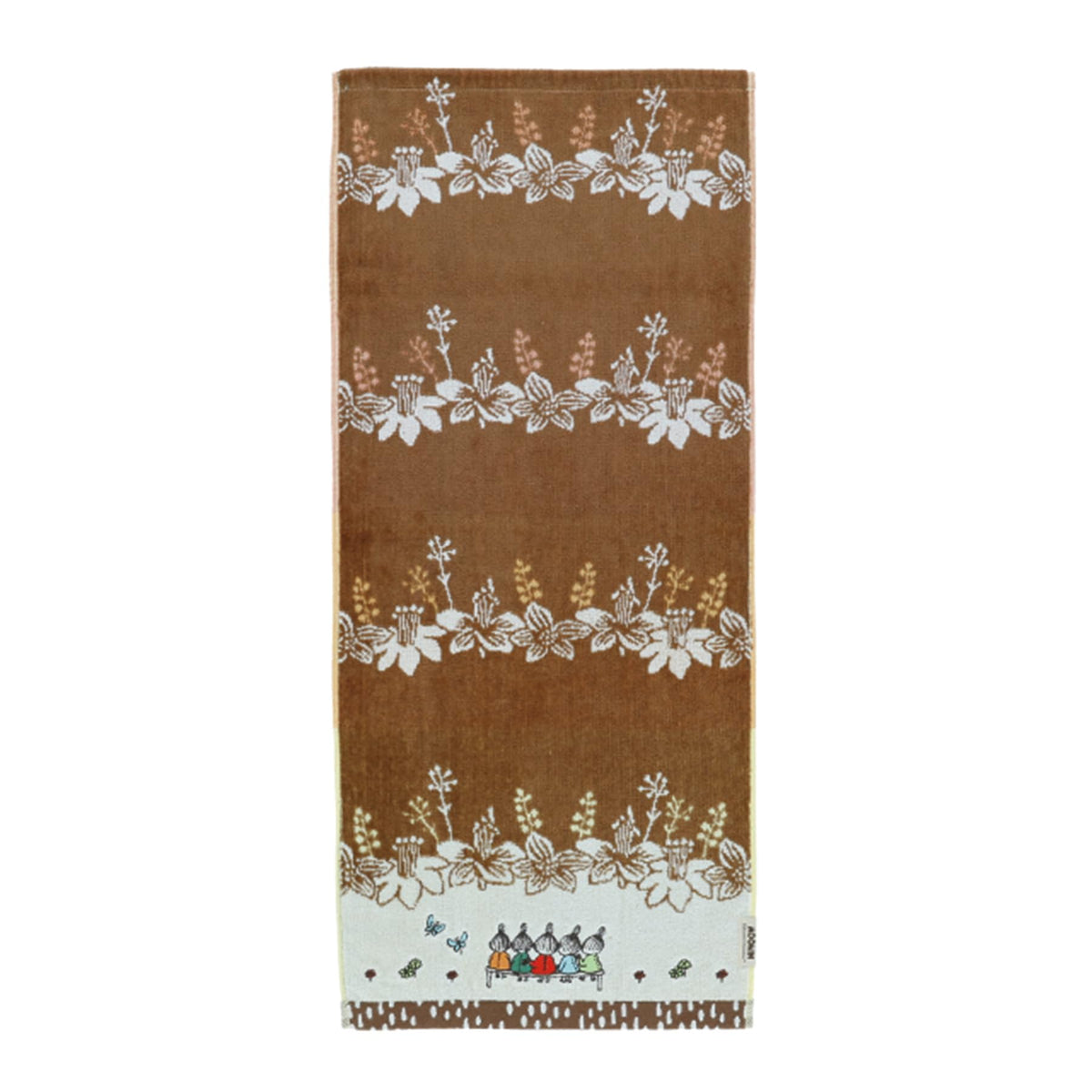 Marushin Face Towel Moomin Jute Flower Organic Cotton 100% Antibacterial