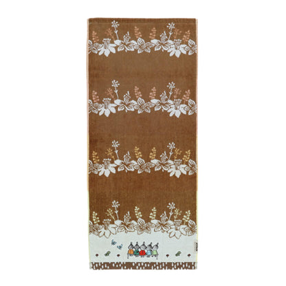 Marushin Face Towel Moomin Jute Flower Organic Cotton 100% Antibacterial