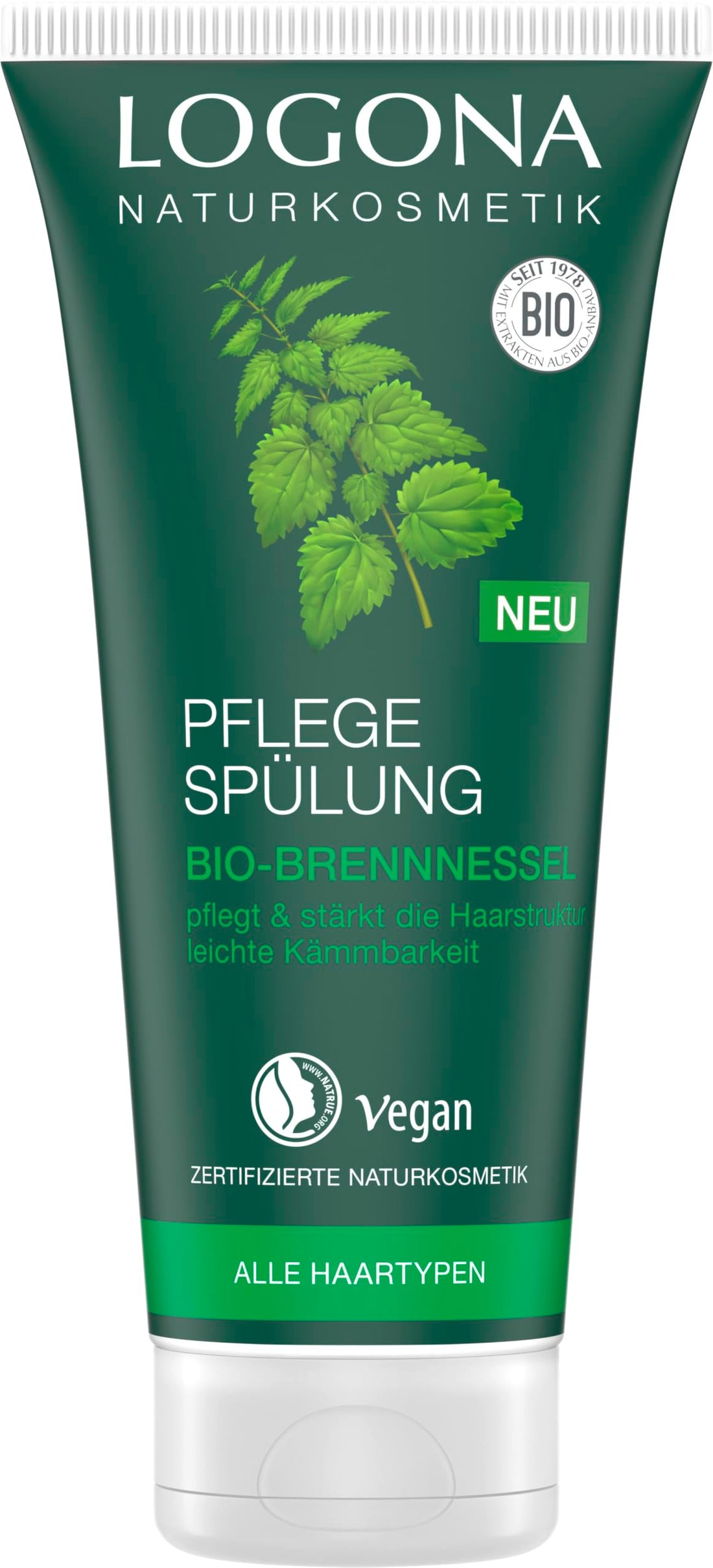 LOGONA Essential Hair Conditioner Nettle 200ml for Healthy Shine