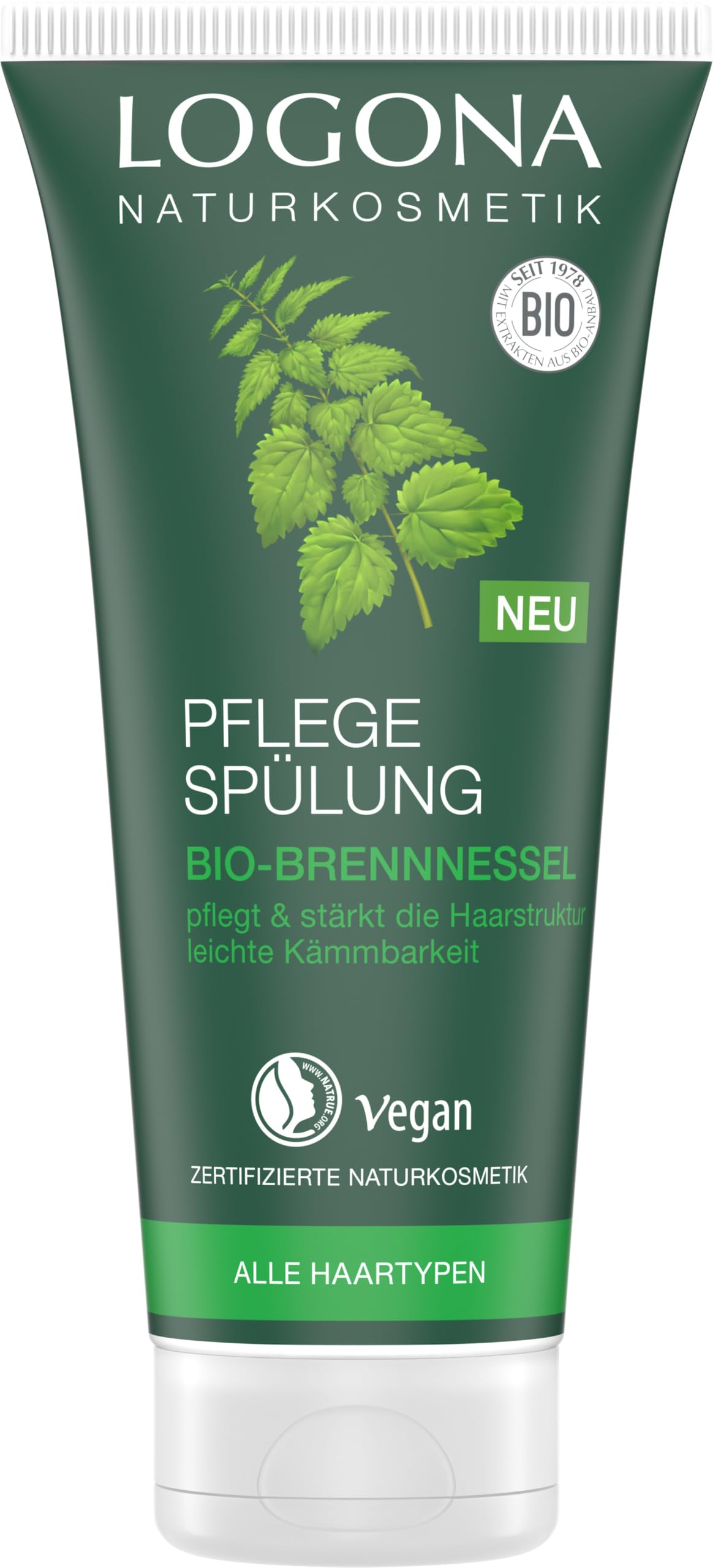 LOGONA Essential Hair Conditioner Nettle 200ml for Healthy Shine