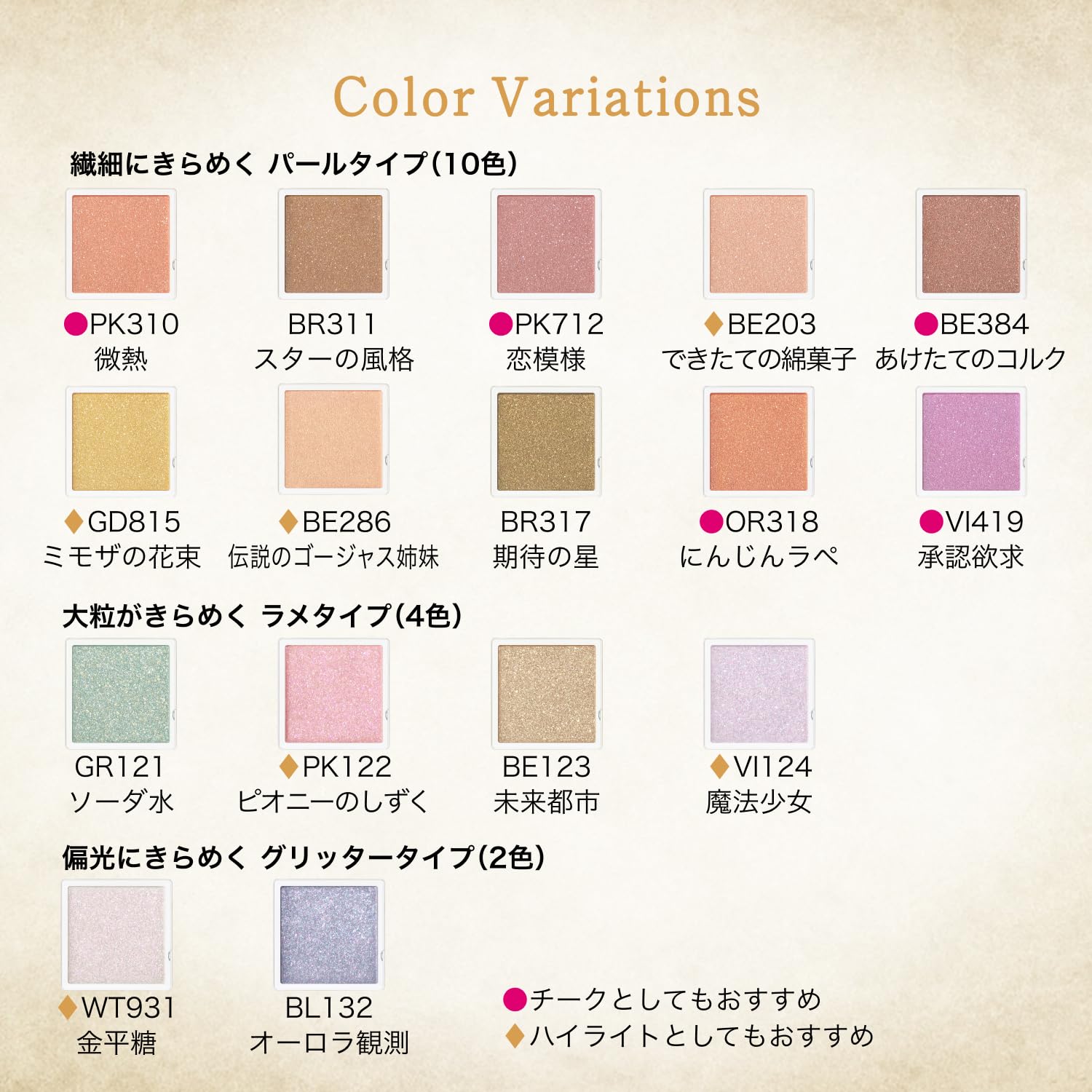 Majolica Majorca Eyeshadow Majoscope Shadow BE123 0.8g Shimmering Color