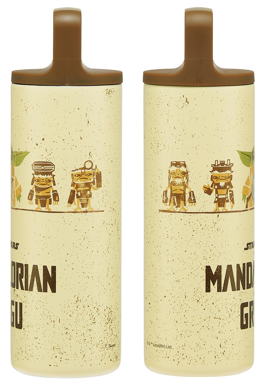 Skater Square Handle Stainless Steel Water Bottle 450ml with Disney Star Wars Design
