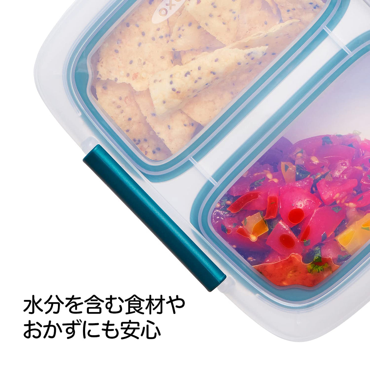 OXO Prep &amp; Go 0.4L Bento Box with Microwave and Dishwasher Safe Features