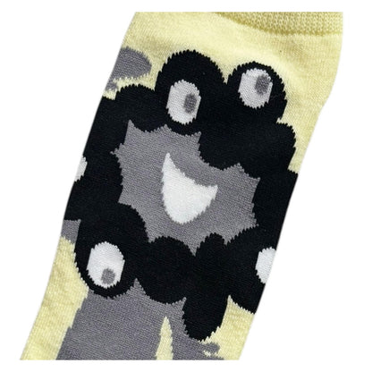 Small Planet Expo 2025 Myakumyaku Socks for Women in Yellow