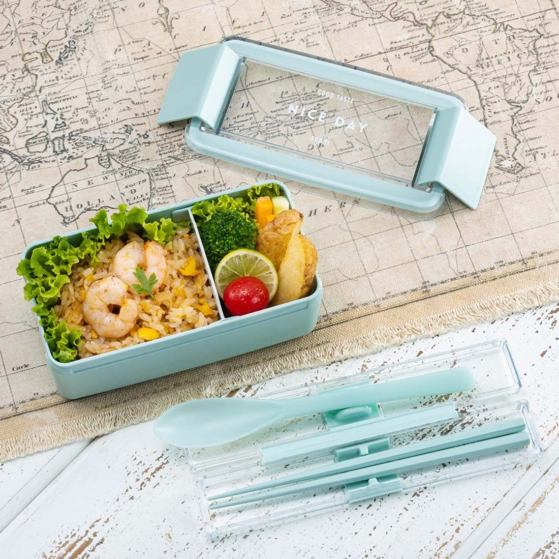 Lustroware Bento Box 520ml Easy Care Microwave and Dishwasher Safe