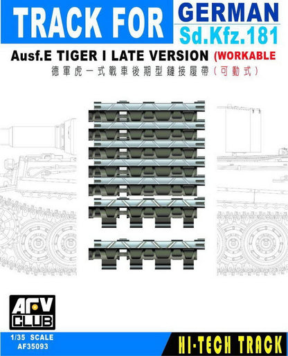 AFV Club 1/35 Tiger I Late Model Track Set for Model Kits
