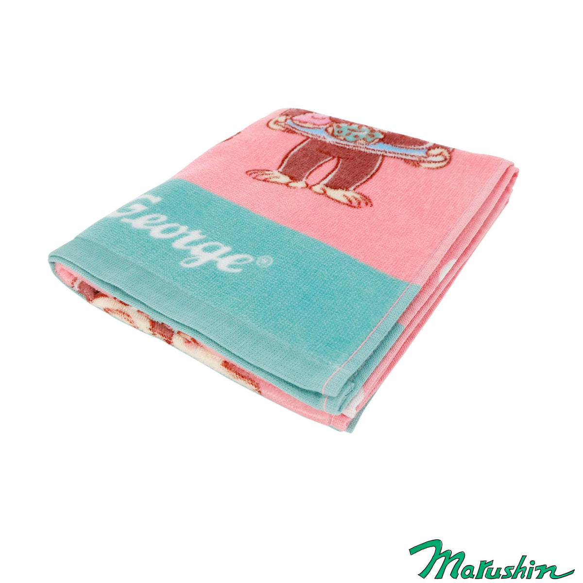 Marushin Face Towel Set Featuring Curious George Delicious Sweets