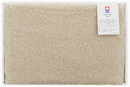 IMABARI FACTORY Bath Towel Gift Set Made in Japan Sand Beige 120x60cm