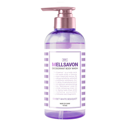 Mellsavon Deodorant Body Wash Sweet White Bouquet 400mL