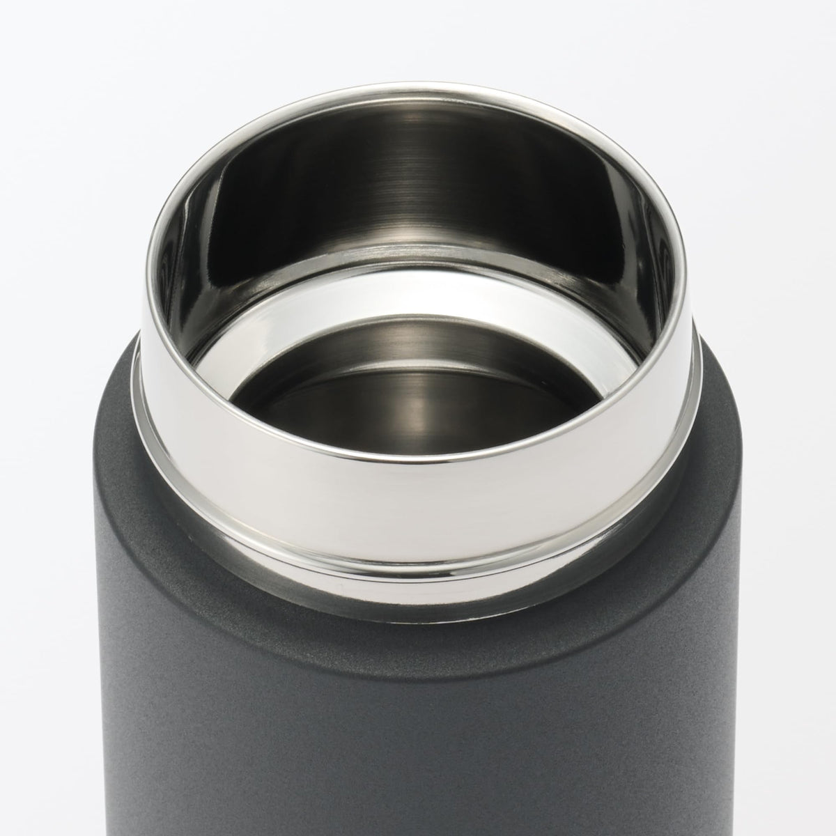 MUJI Vacuum Insulated Bottle Flat Type 500mL Black