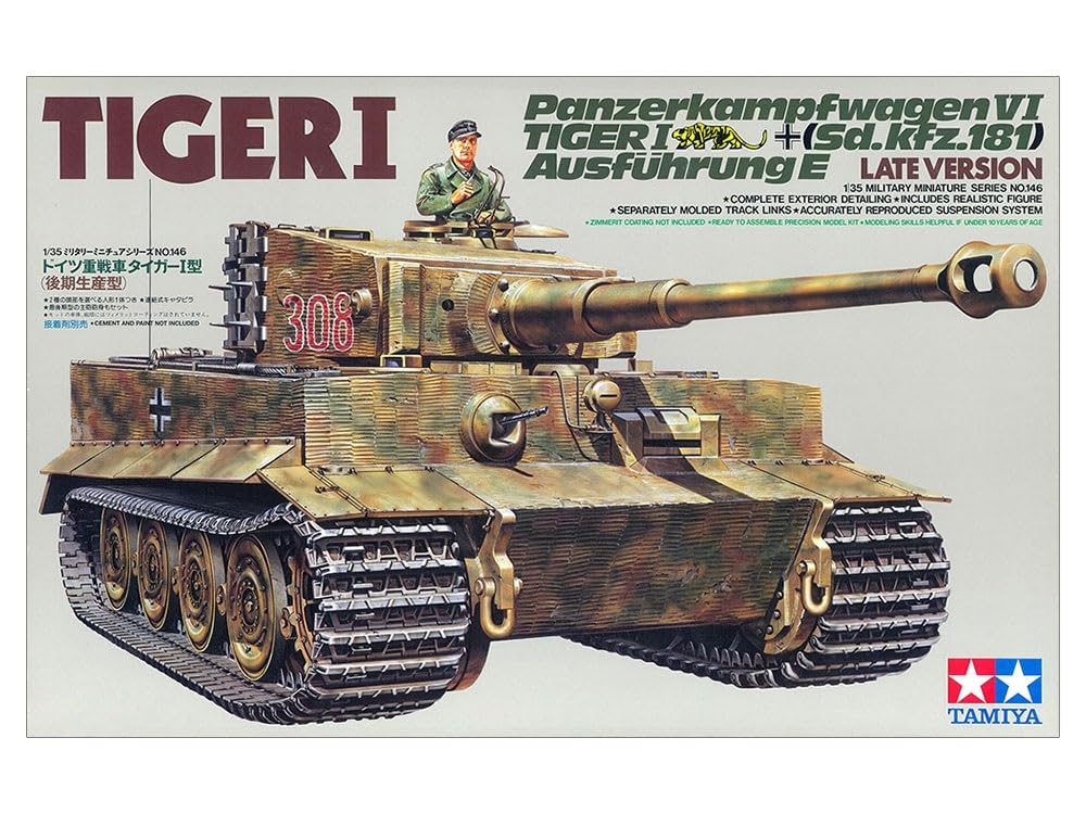 TAMIYA 1/35 Military Miniature Series German Tiger I Late Production Model