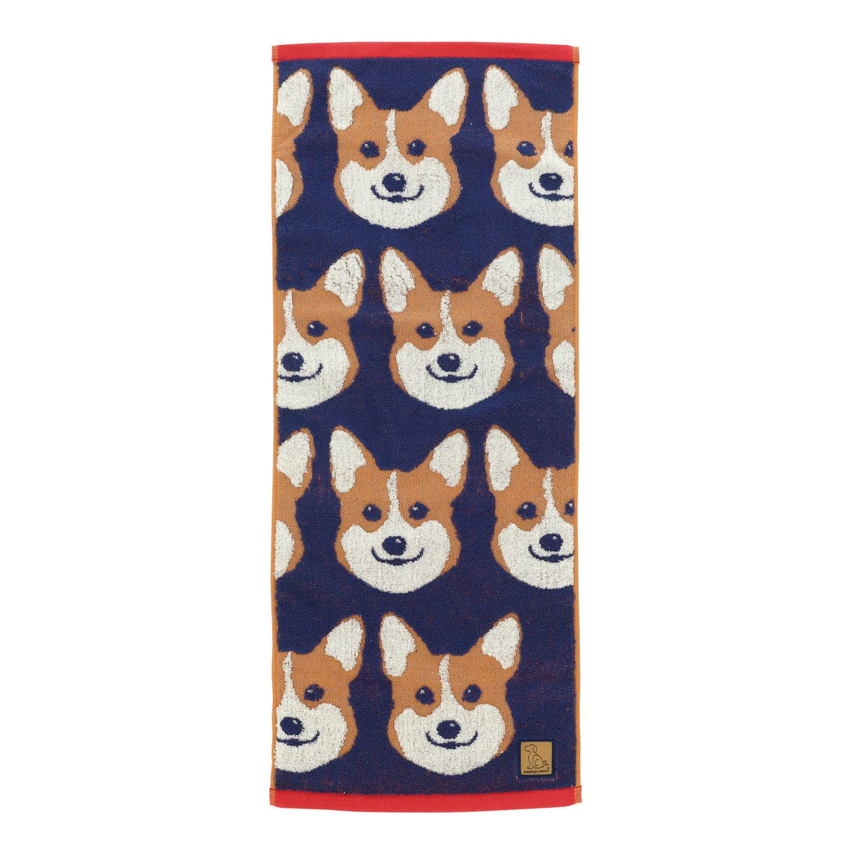Marushin Face Towel Wonderful Peace Corgi Antibacterial Treatment