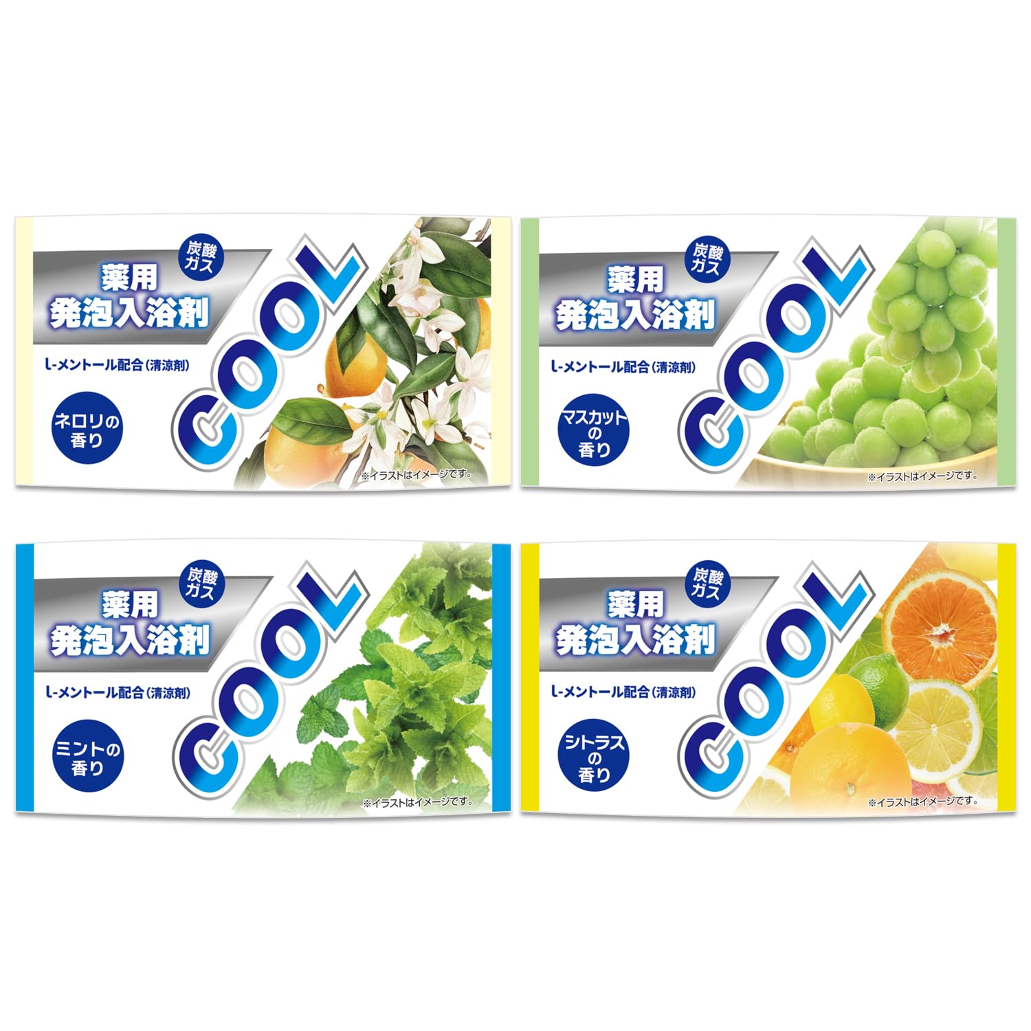 Lion Chemical Cool Bath Tablets with L-Menthol 12 Tablets