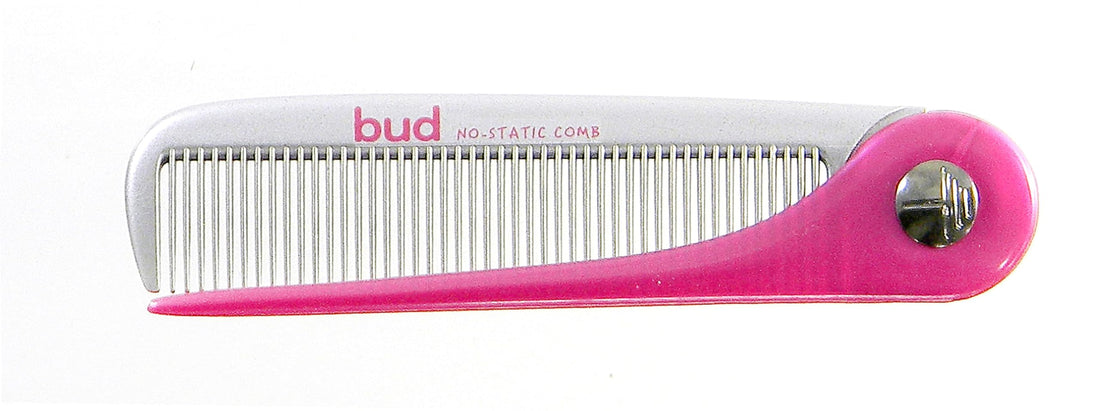 Ikemoto Brush Portable Anti-Static Folding Comb Set Made in Japan
