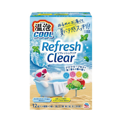 Onpo Refreshing Clear Bath Bombs with Menthol 12 Tablets