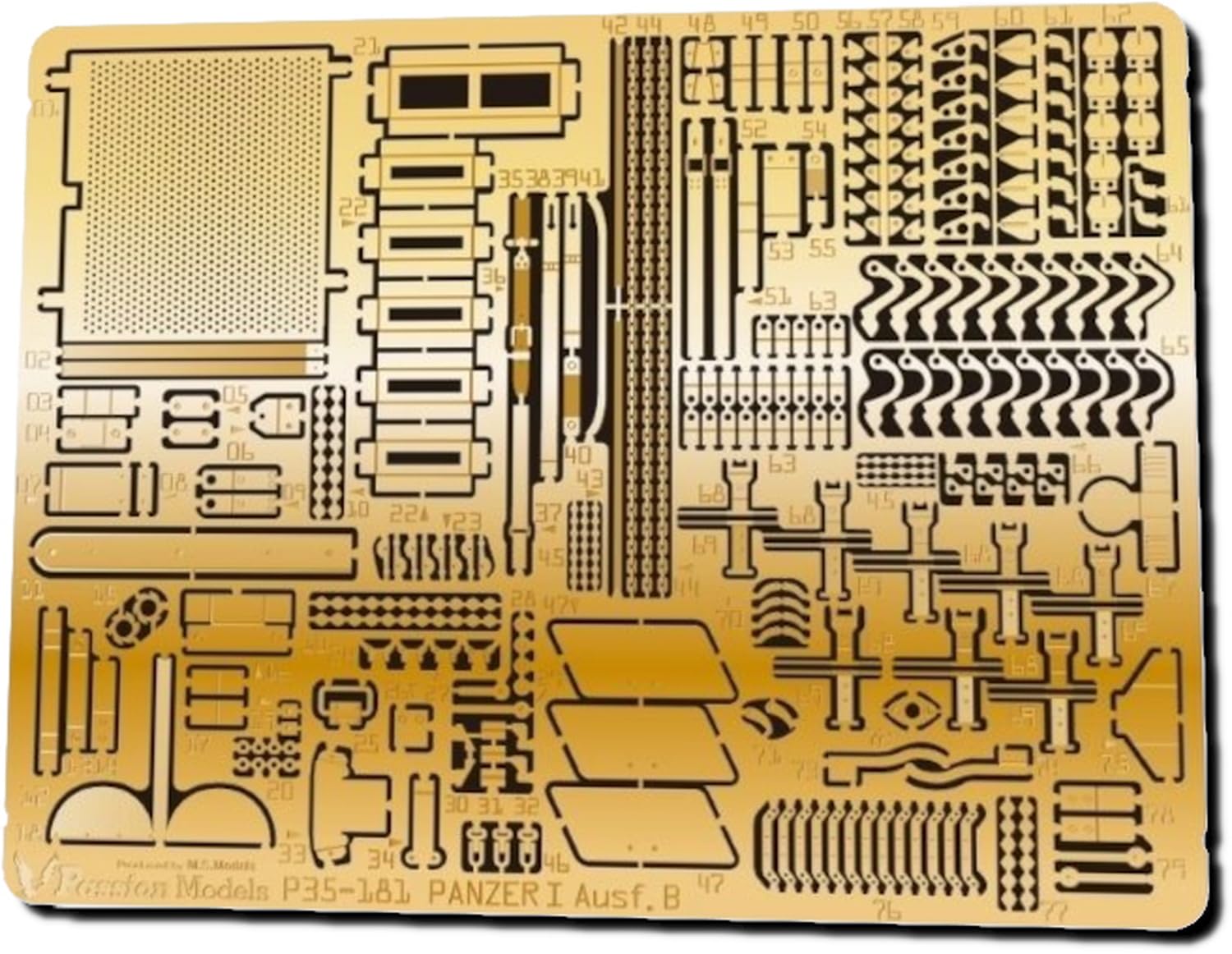 Passion Models 1/35 Panzer I B Type Etching Set for Tamiya MM35388