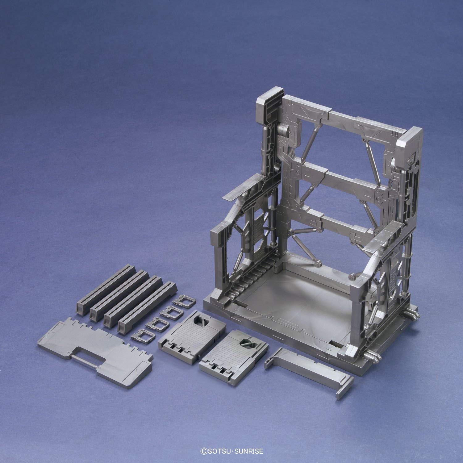 BANDAI SPIRITS 1/144 System Base 001 Gunmetal Model Kit Part