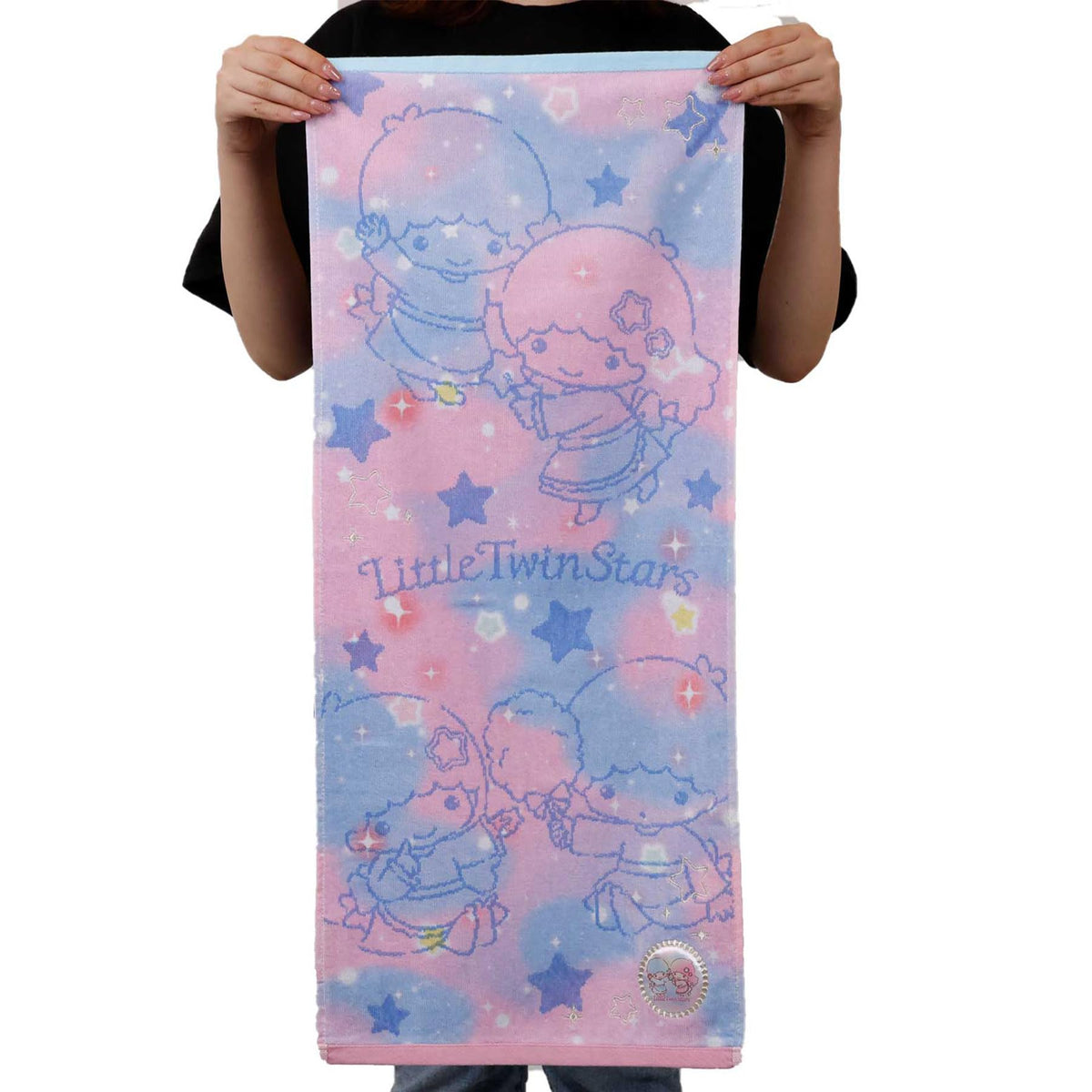 Marushin Face Towel Little Twin Stars 100% Cotton Anti-Bacterial Gift