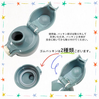 OUTDOOR PRODUCTS Stainless Steel One-Push Bottle 700ml Dinosaur