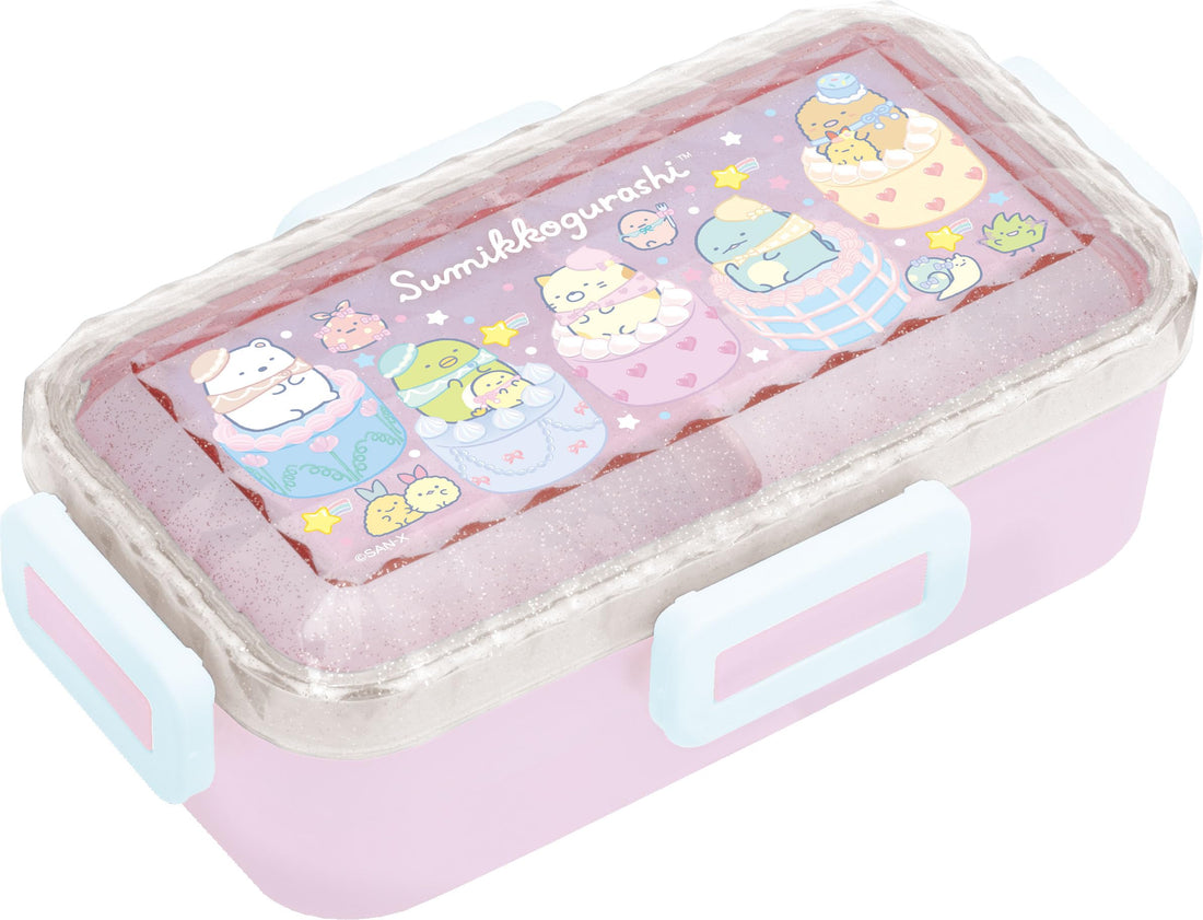 San-X Sumikko Gurashi 4-Point Lock Lunch Box with Diamond Cut Design
