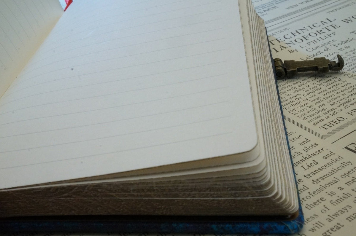 Paperblanks A6 Lined Notebook in Deep Blue for Elegant Note-Taking