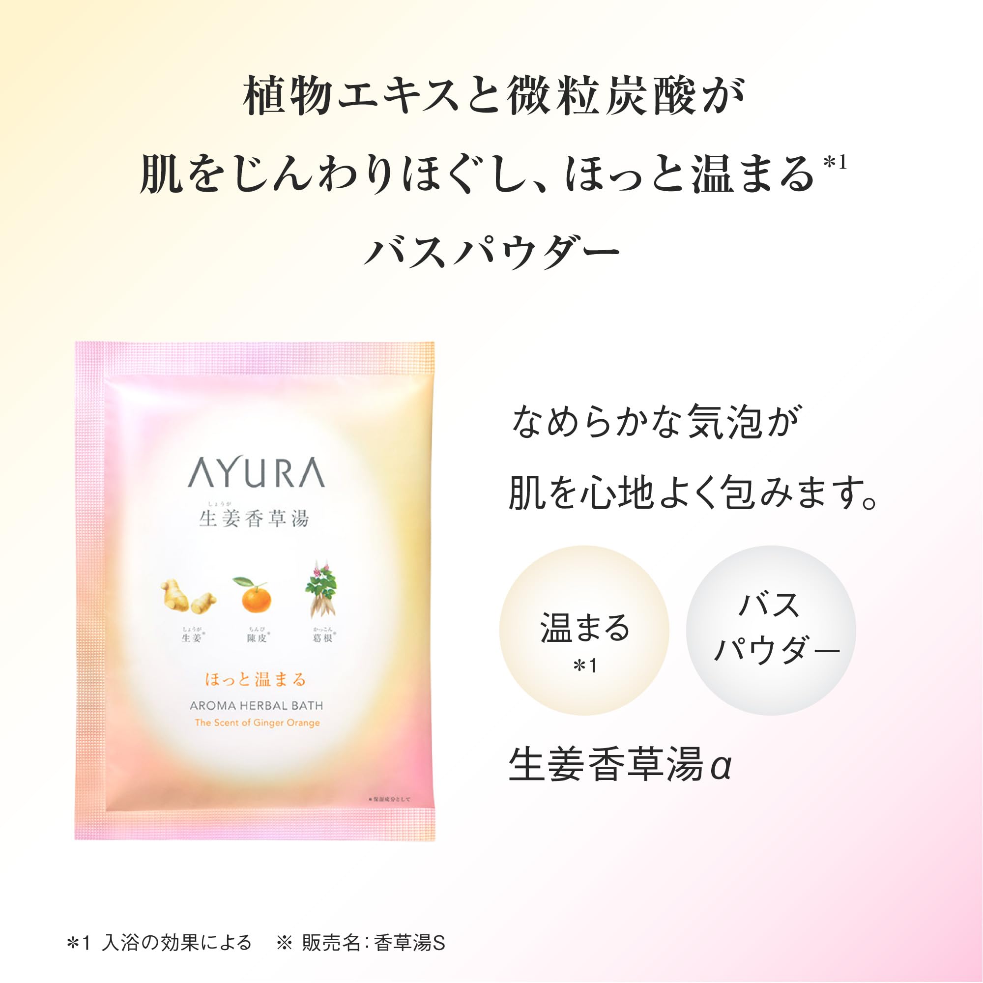 AYURA Ginger Herbal Bath Powder 40g for Relaxing Soak