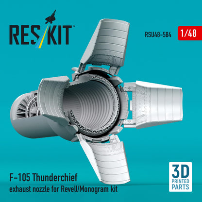 Reskit 1/48 F-105 Thunderchief Afterburner Parts for Model Kits