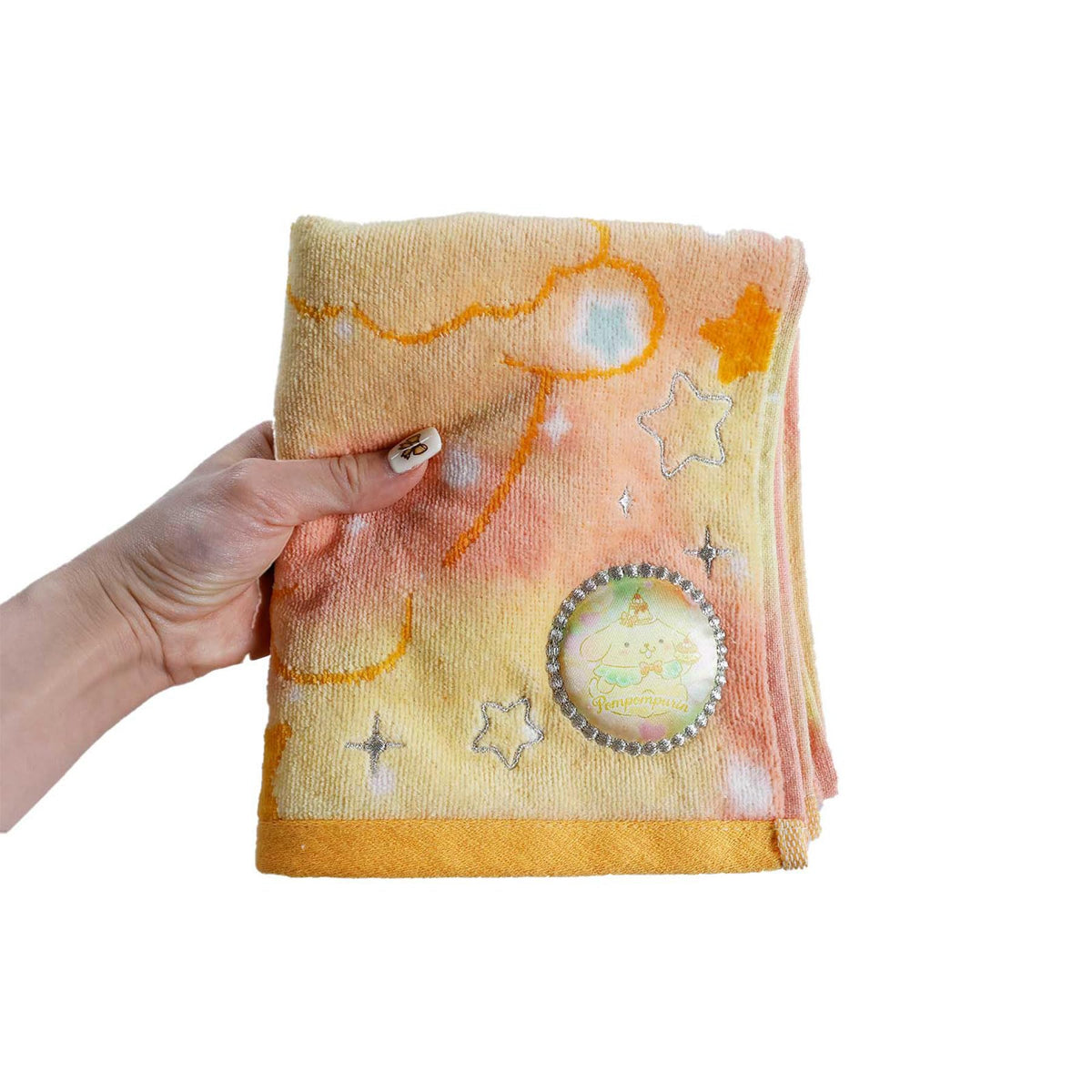 Marushin Face Towel with Sanrio Pompompurin Design 100% Cotton