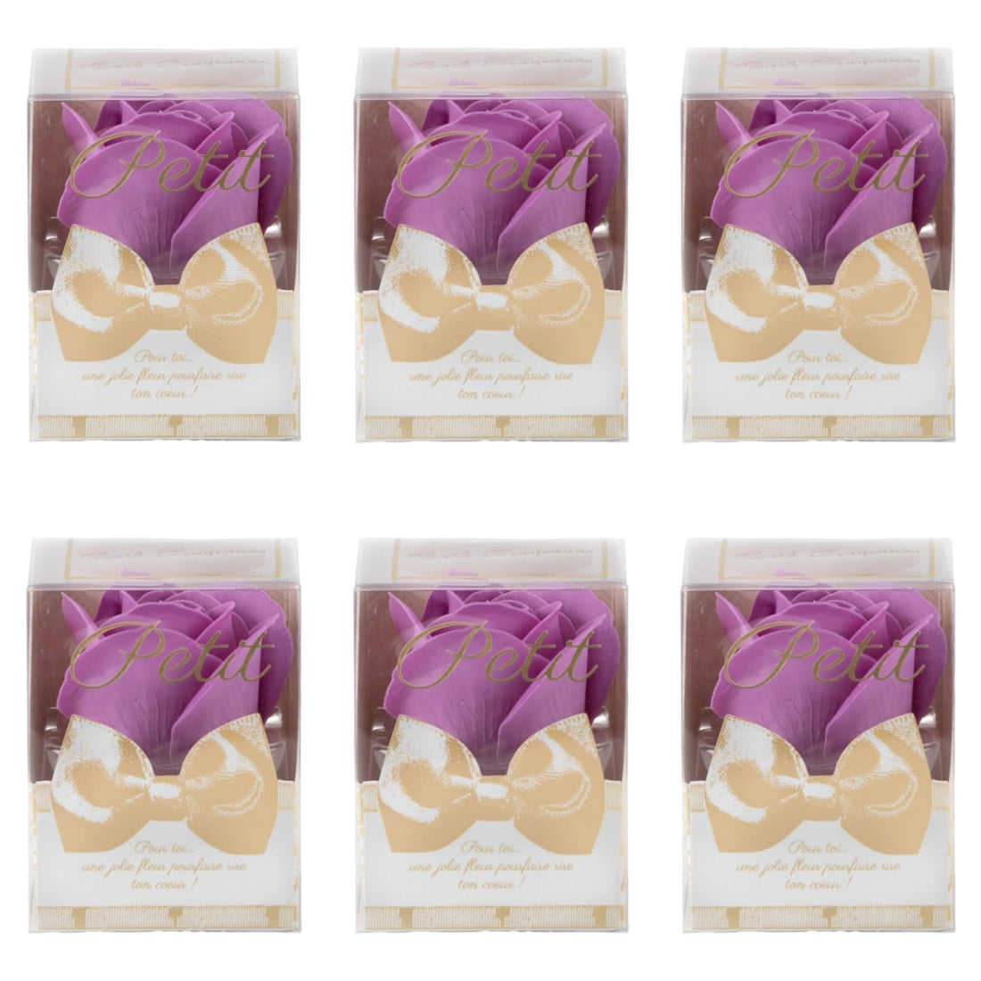 Q-FLA Bath Product with Soap Flower Set of 6 for Gifting
