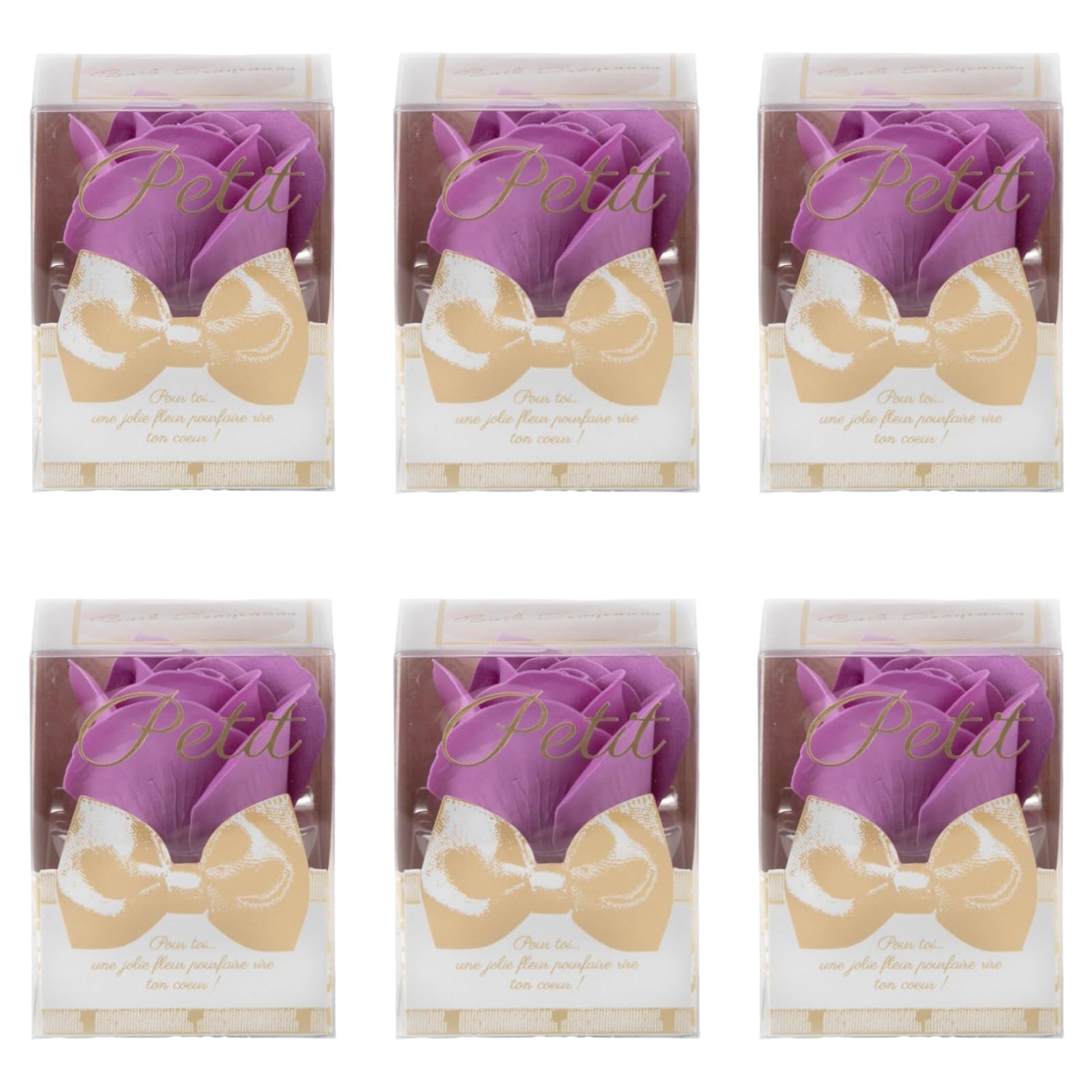 Q-FLA Bath Product with Soap Flower Set of 6 for Gifting