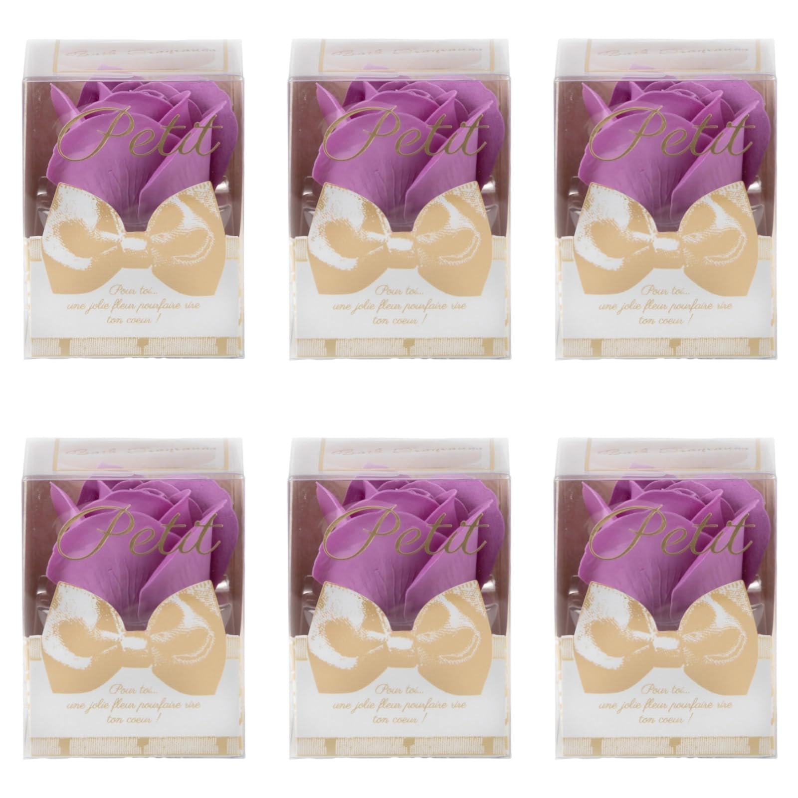 Q-FLA Bath Product with Soap Flower Set of 6 for Gifting