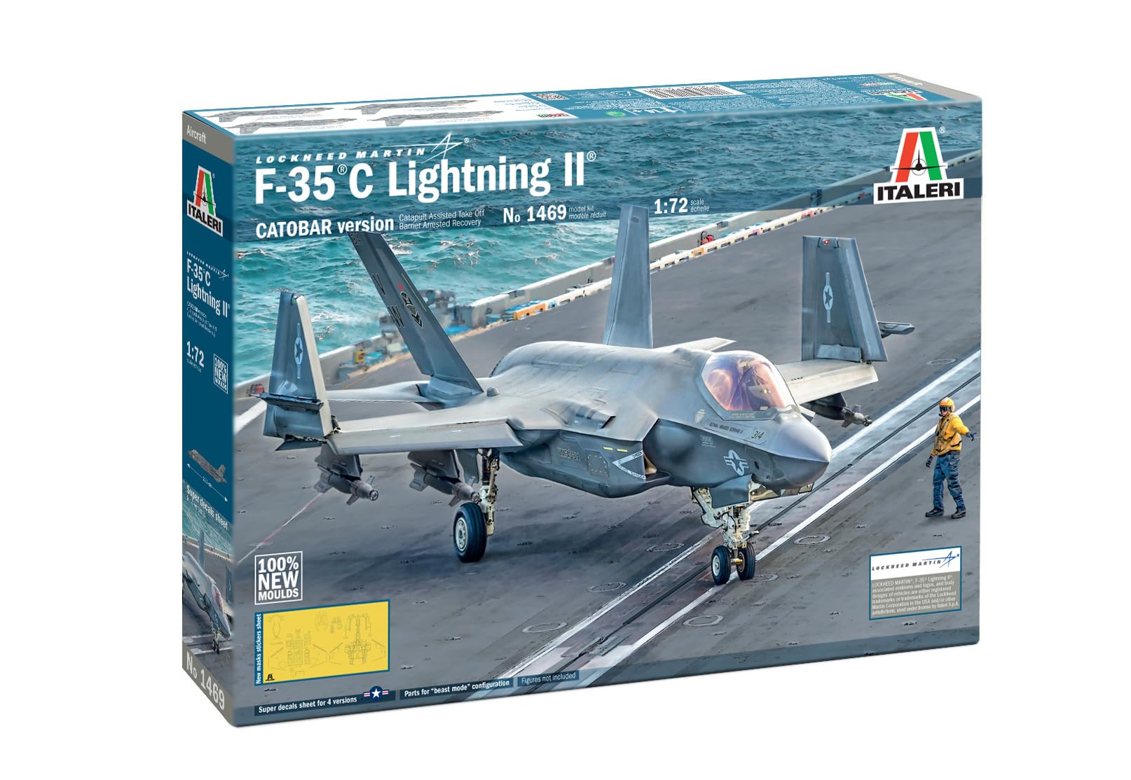 Italeri 1/72 Scale Model F-35C Lightning II Aircraft Kit
