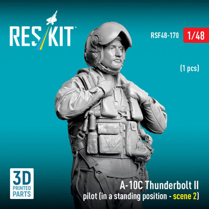 Reskit 1/48 A-10C Thunderbolt II Pilot Figure Resin Kit