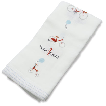 KONTEX Face Towel Made in Imabari Soft Gauze Blue 33x95cm