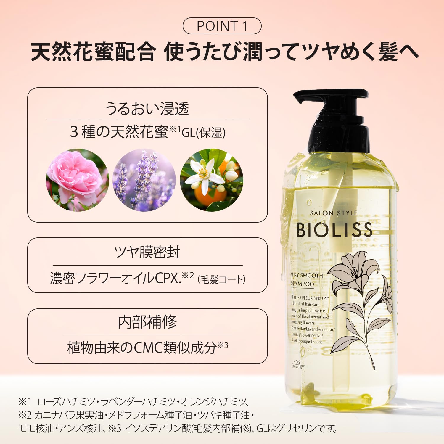 SALON STYLE Biolis Fleur Syrup Chikawa Design Pump Set Silky Smooth