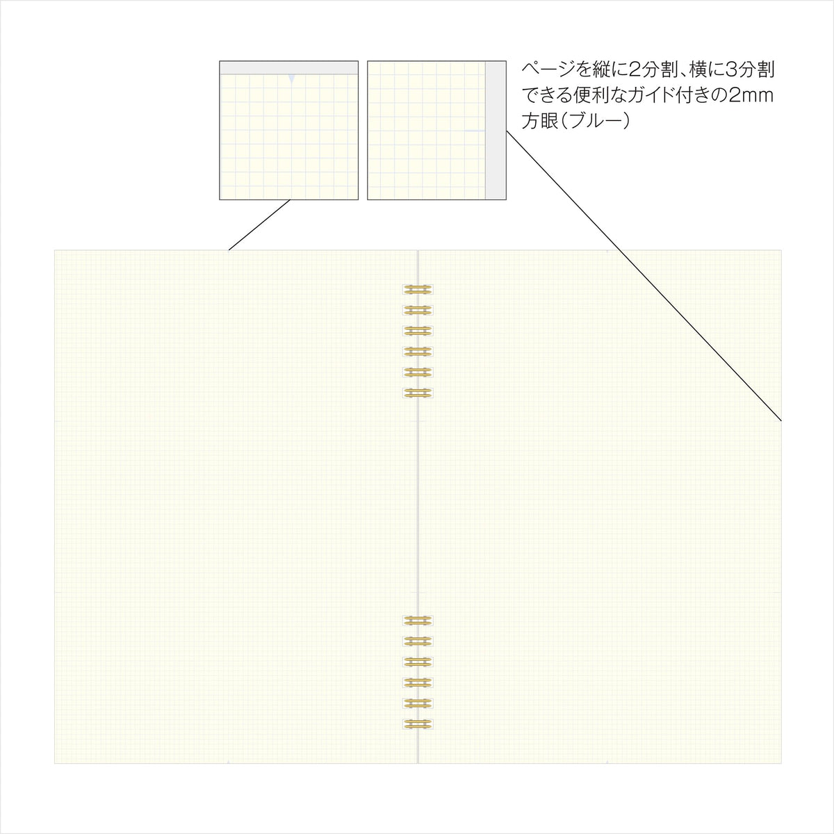 Kleid Notebooks B6 Olive 2mm Grid Paper for Creative Notes
