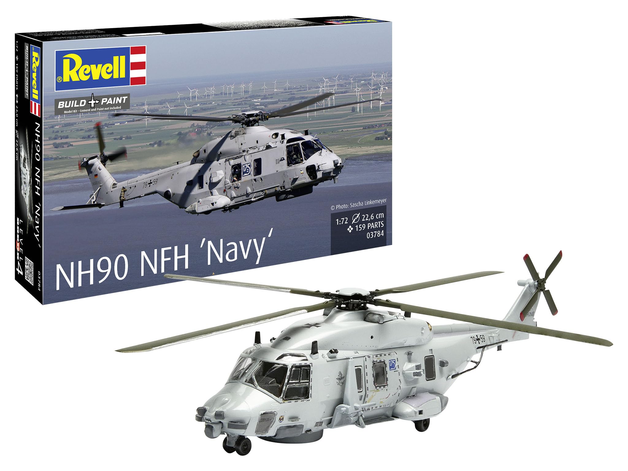 Revell 1/72 NH90 NFH Navy Model Helicopter for Enthusiasts