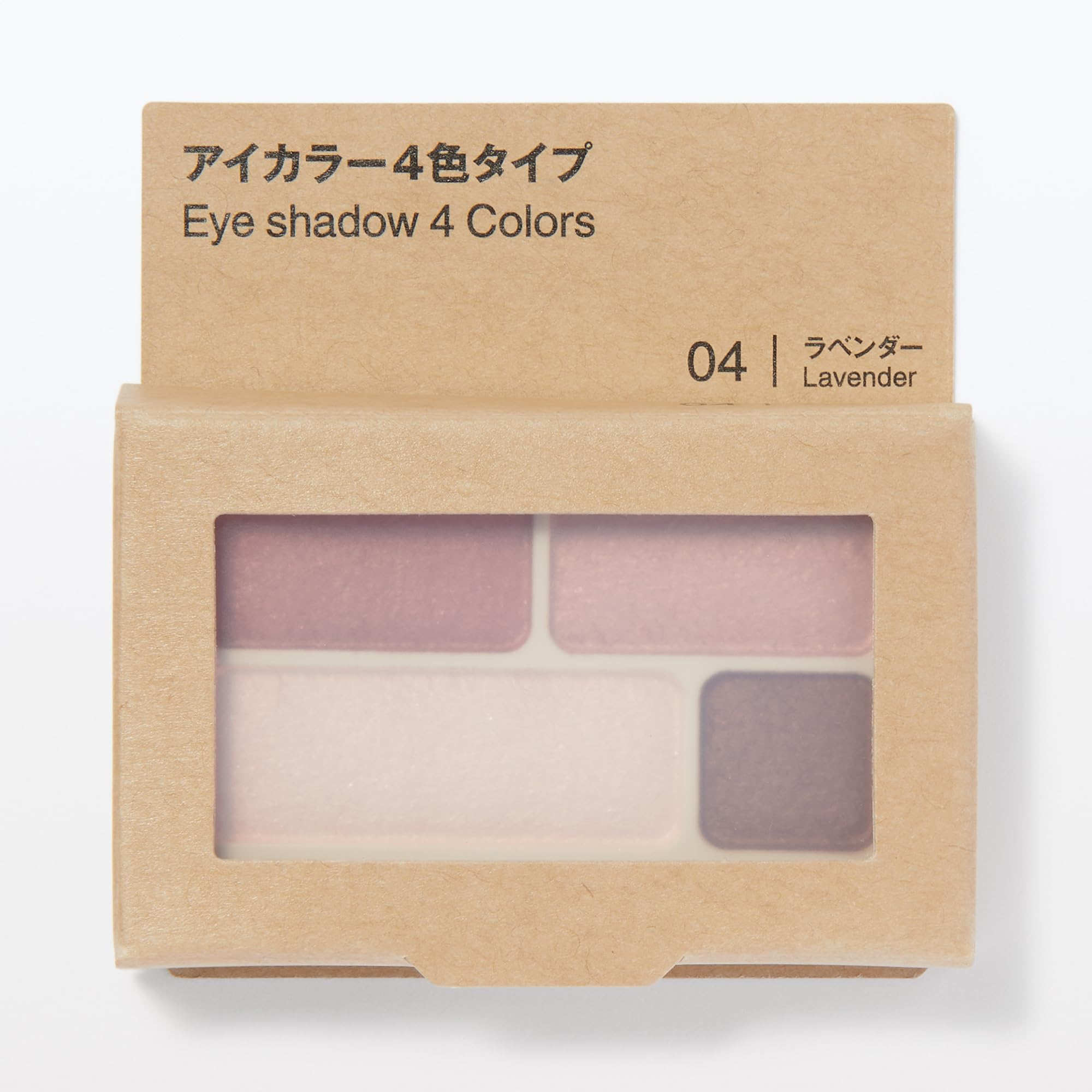 Mujirushiryouhin Eye Color Palette Lavender 4 Shades