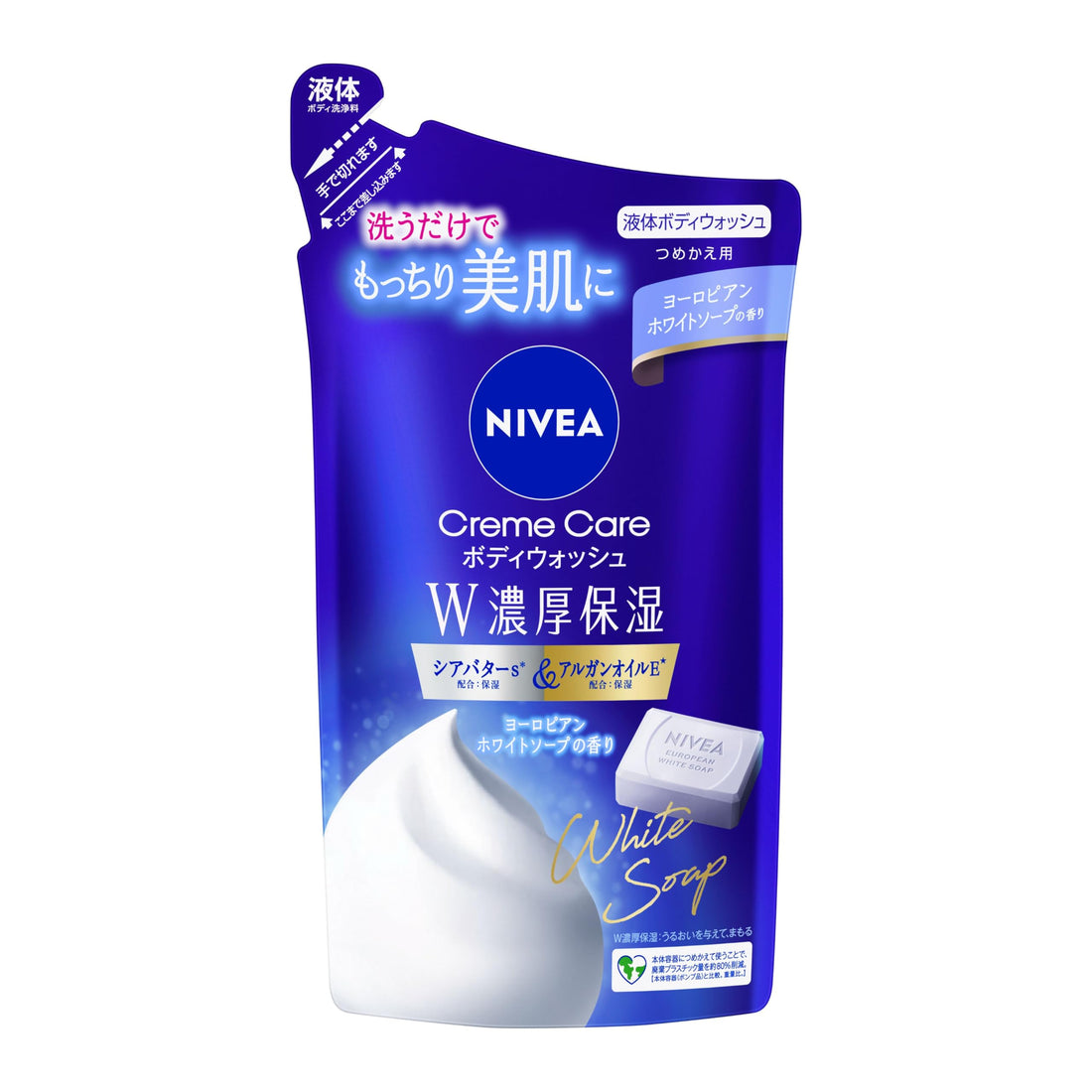NIVEA Cream Care Body Wash 340ml with European White Soap Fragrance