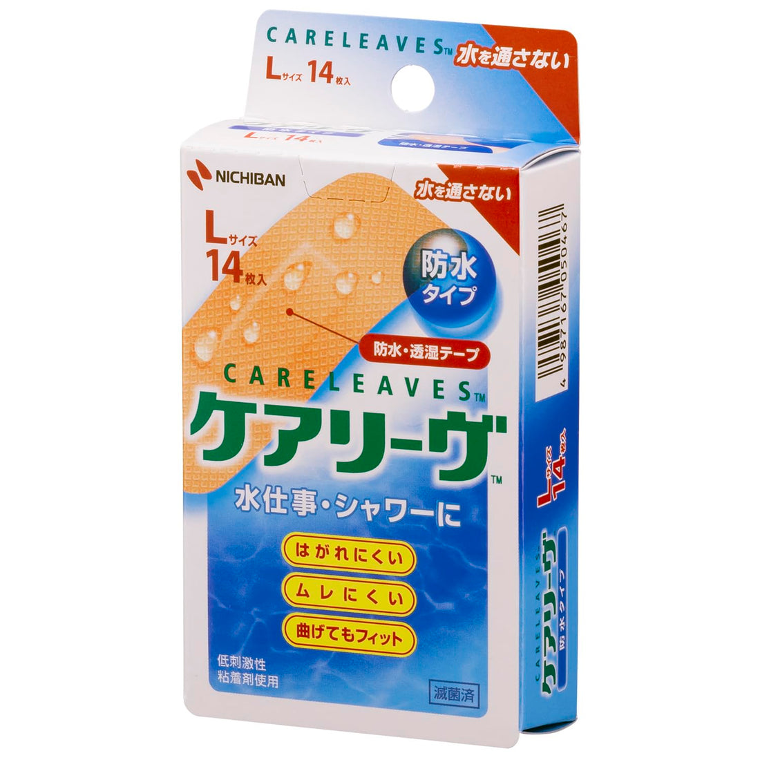 Careleave Waterproof Bandages L Size 30mm x 72mm by Nichiban