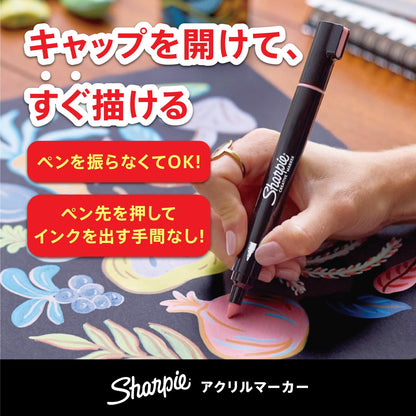 Sharpie Acrylic Markers Warm Tones 12 Count Art Markers