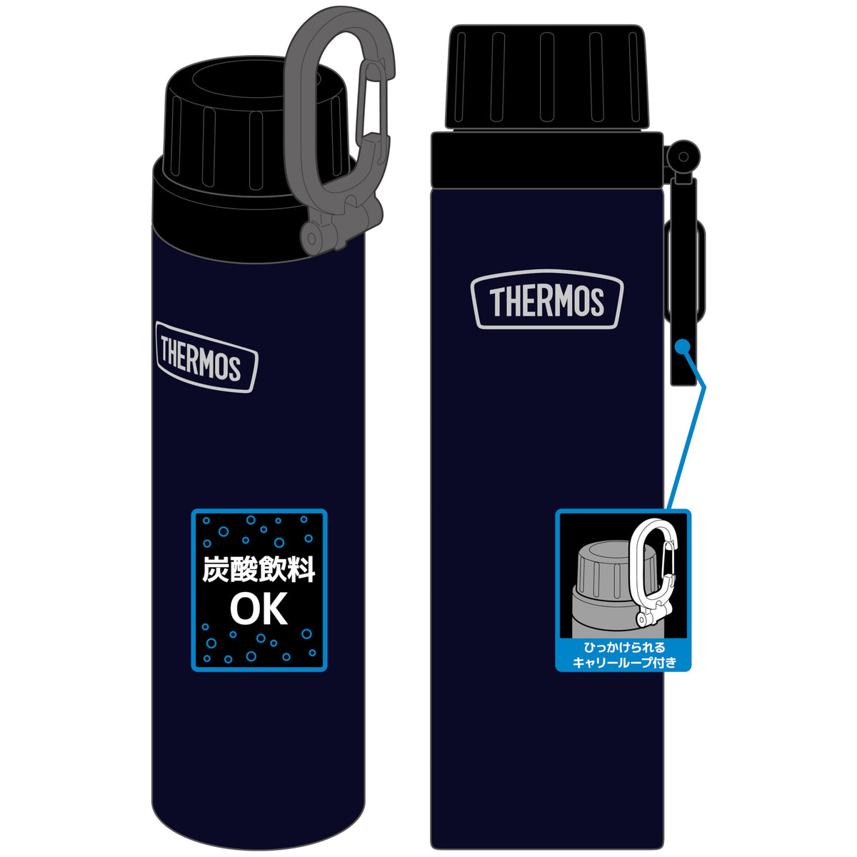 THERMOS Outdoor Series Insulated Carbonated Beverage Bottle 500ml