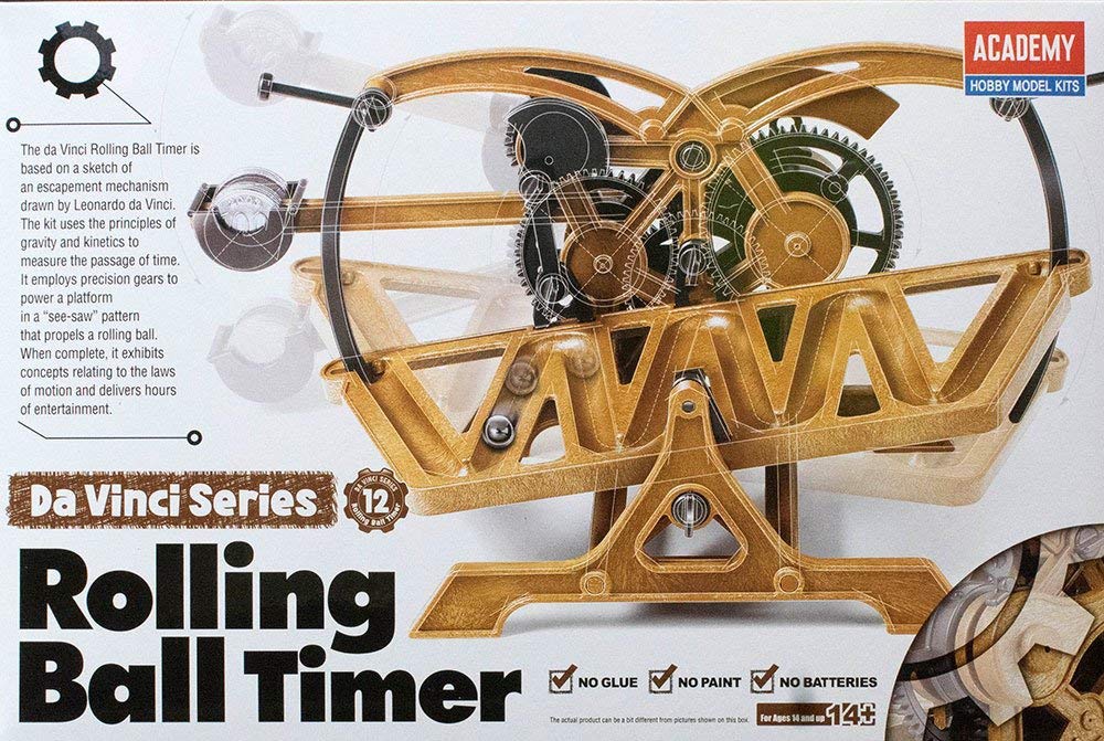 Academy Leonardo da Vinci Manuscript Measuring Clock Model Kit