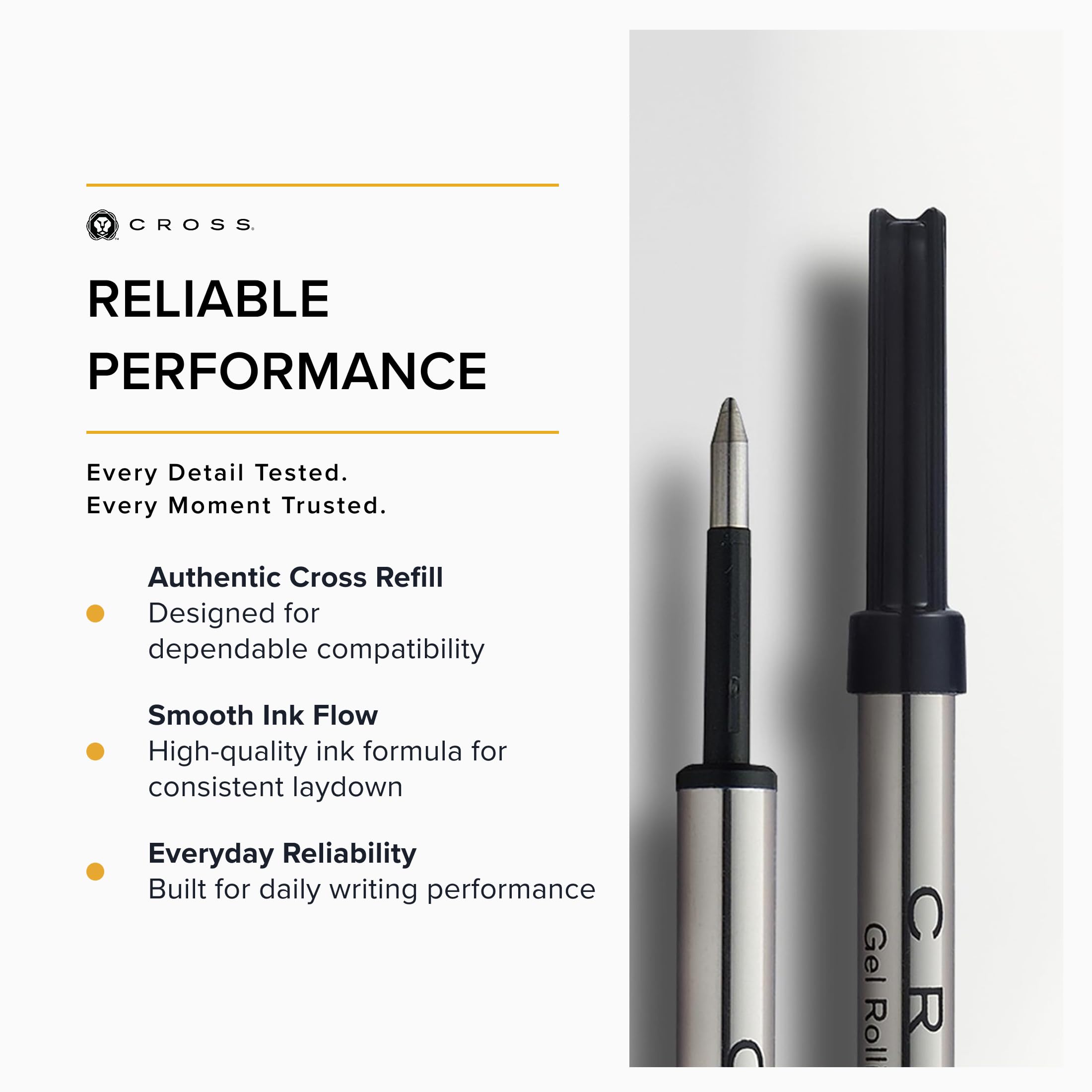 Cross Gel Ballpoint Pen Refill 8523 Black for Smooth Writing
