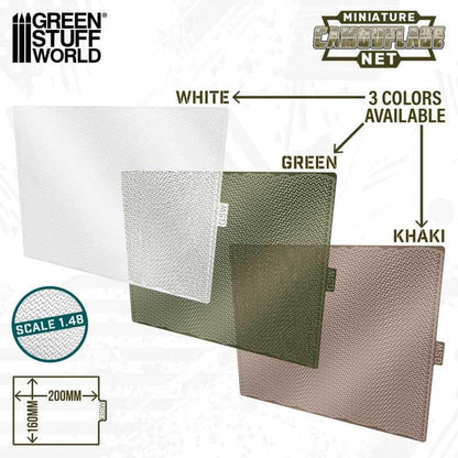 Green Staff World 1/48 Miniature Camouflage Netting for Scale Models
