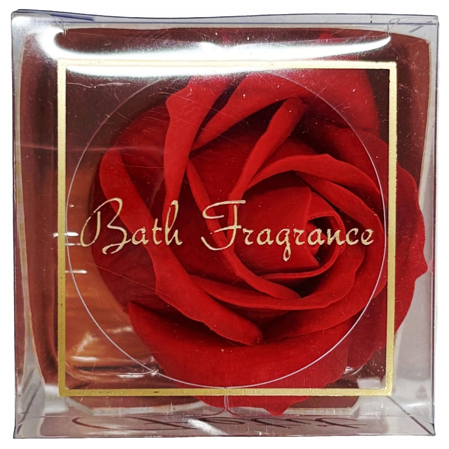 Q-FLA Bath Soak Soap Flower Set for Gifts Red 12pcs