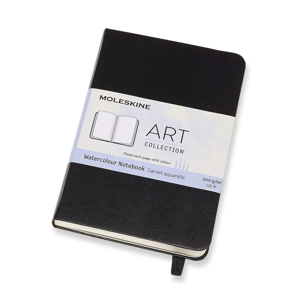Moleskine Watercolor Notebook Pocket Size Hard Cover Black
