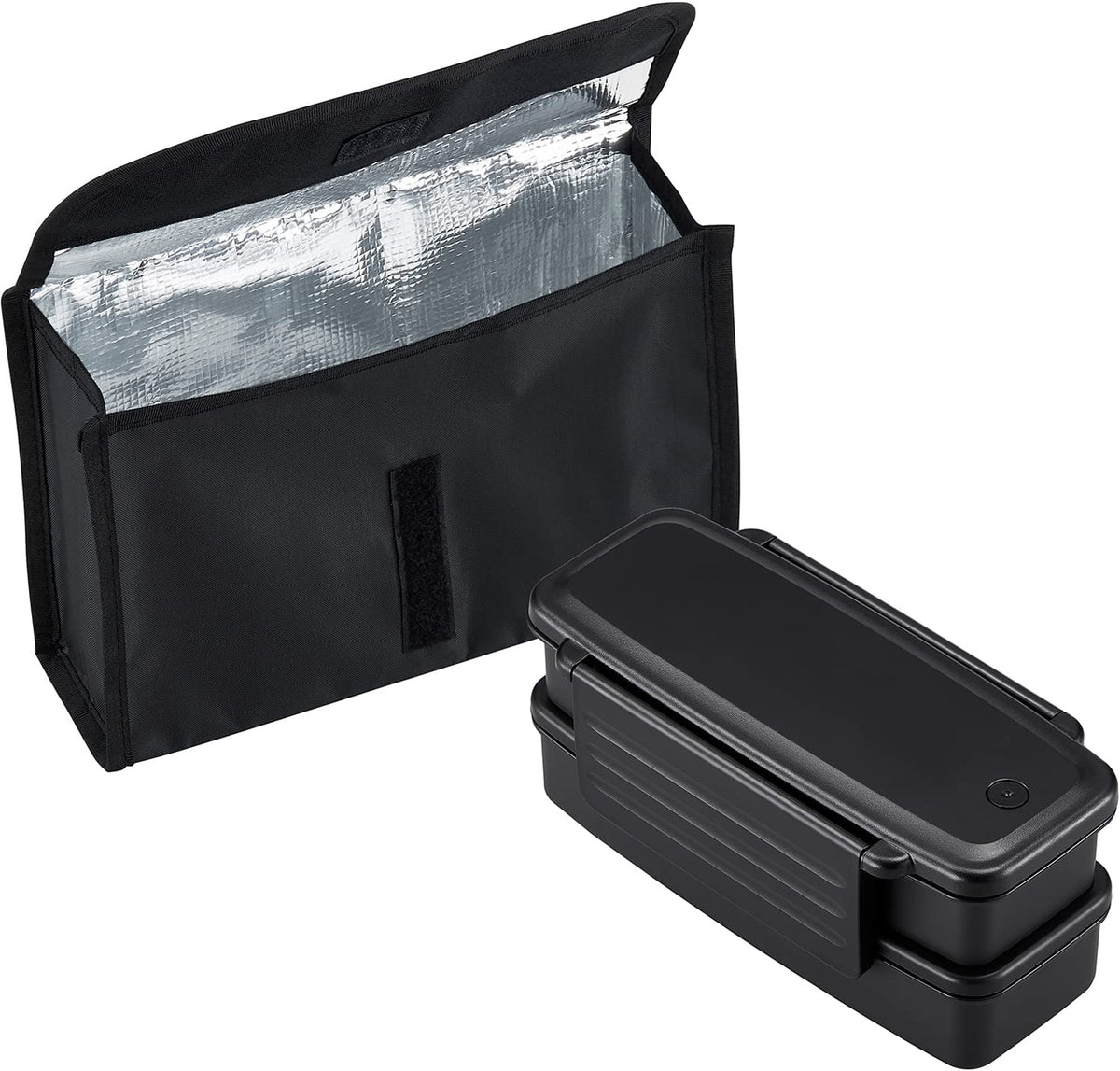 OSK Two-Tier Lunch Box with Insulated Case for Japanese Meals