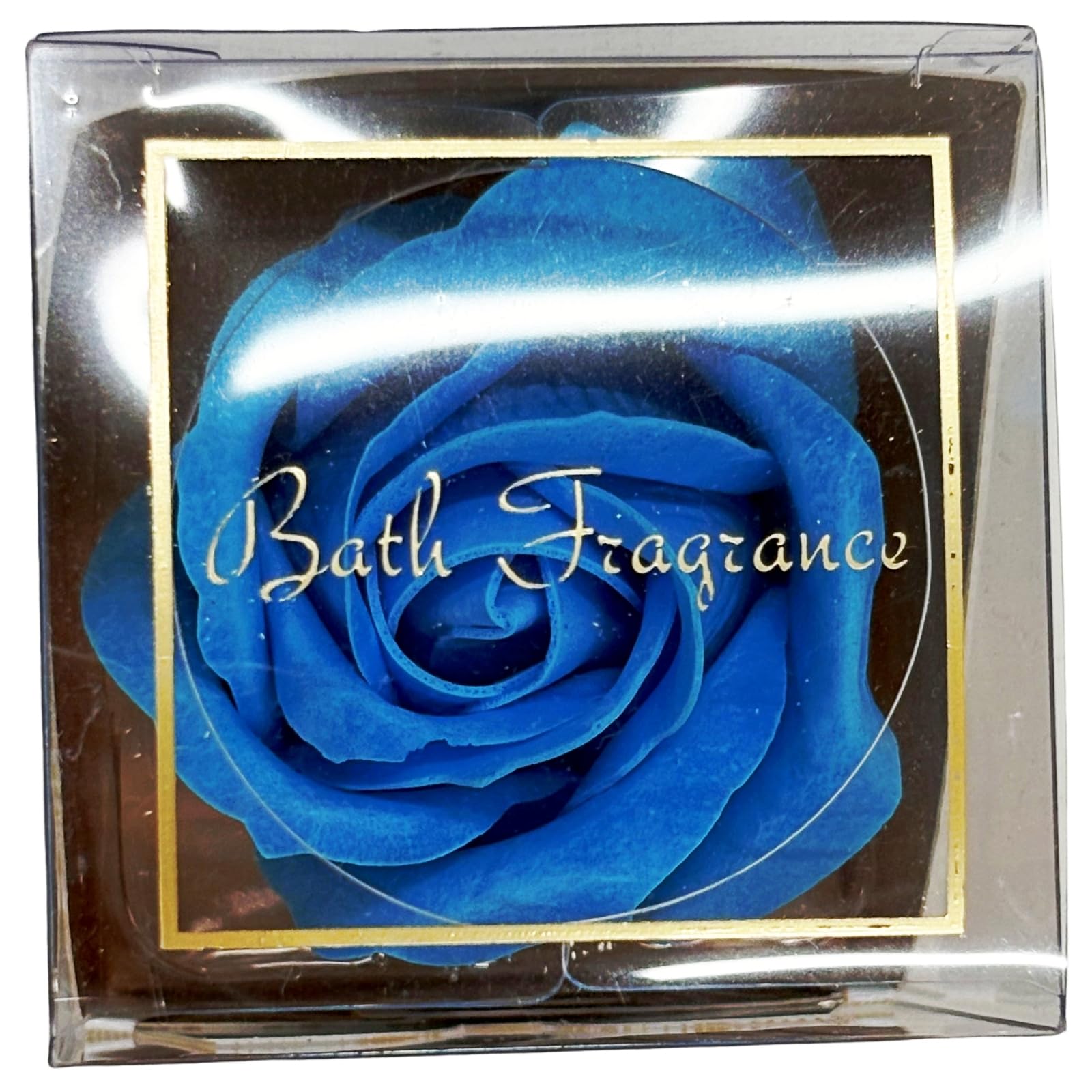 Q-FLA Bath Soak Soap Flower Set 6 Blue Roses for Gifts